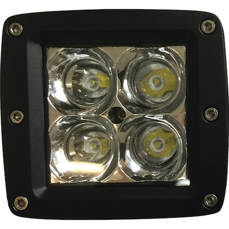 Tiger Lights LED Square Spot Beam 12V, 16 Amps, Spot Off-Road Light; TL200S